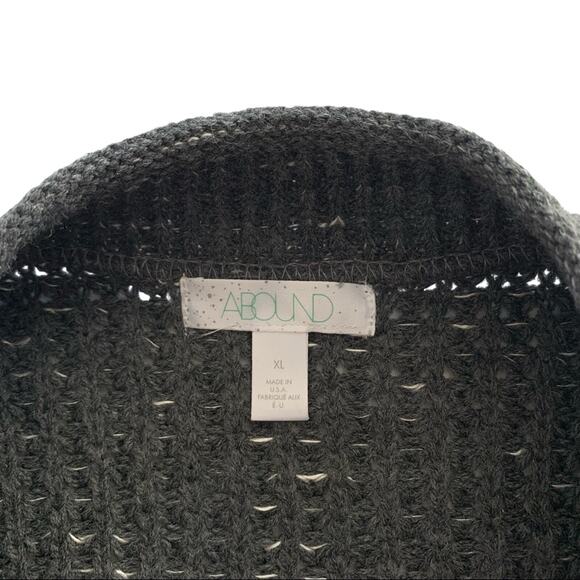 Abound Nordstrom Crewneck Cropped Sweater Grey Charcoal Heather XL - Picture 4 of 9